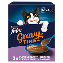 FELIX® Gravy Time Chicken and Salmon Wet Cat Food
