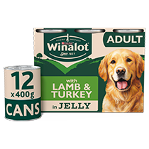 WINALOT® Lamb & Turkey in Jelly Wet Dog Food Cans
