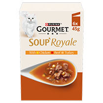 GOURMET® Soup Royale (Chicken, Beef, Turkey) Wet Cat Food