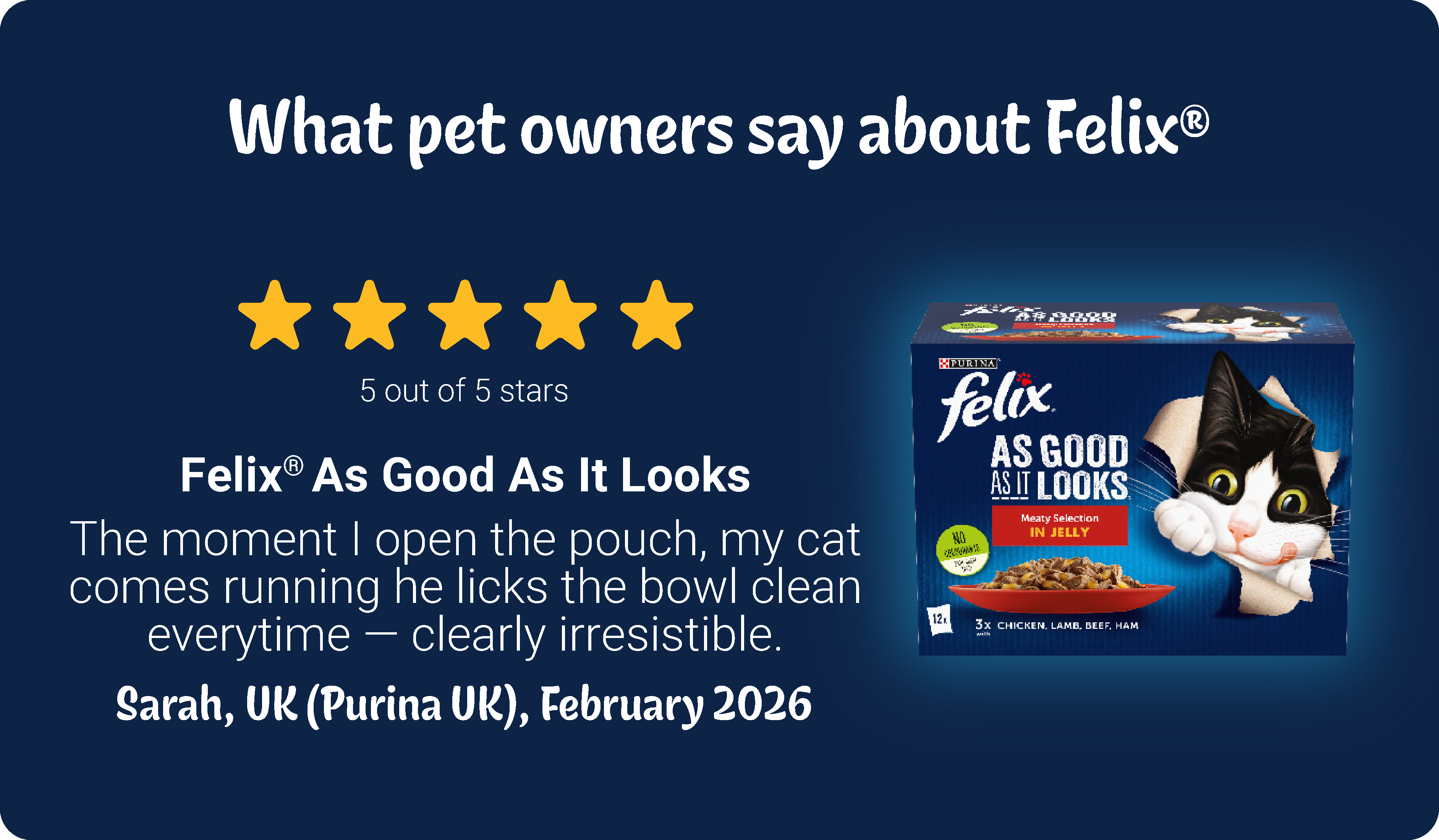 Felix 5 star review for As Good As It Looks