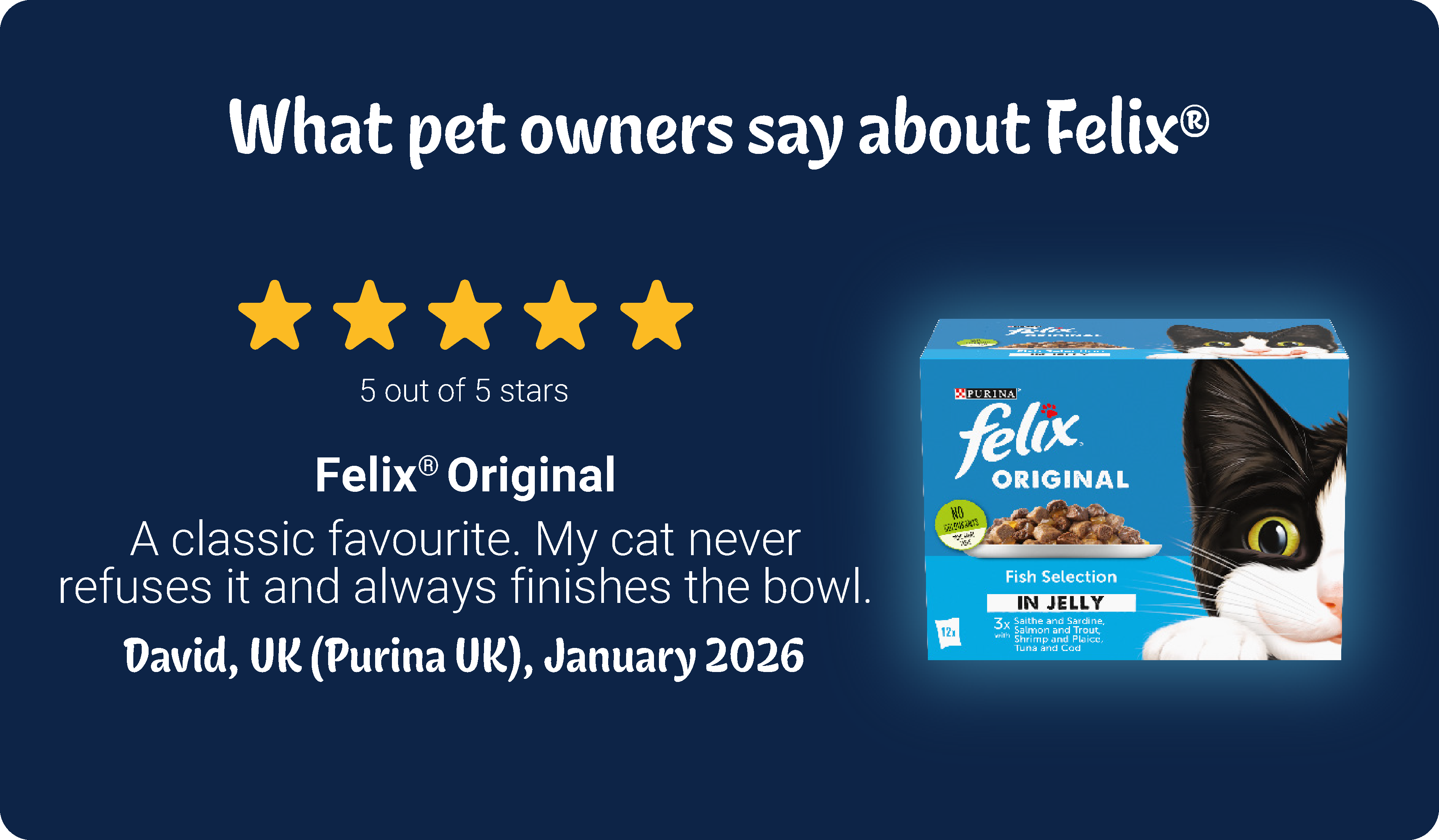 Felix 5 star review for Original