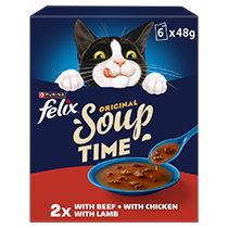 FELIX® Soup Original Farm Selection Wet Cat Food
