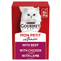 GOURMET® Mon Petit Meaty Variety (Beef, Chicken and Lamb) Wet Cat Food