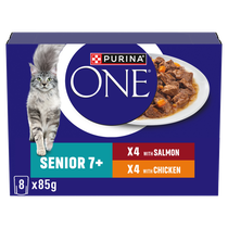 PURINA ONE® 7+ Mini Fillets Chicken and Beef Wet Cat Food