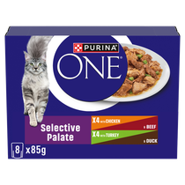 PURINA ONE® Mini Fillets Selective Palate Wet Cat Food