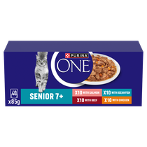 PURINA ONE Senior 7+ Mini Fillets Wet Cat Food